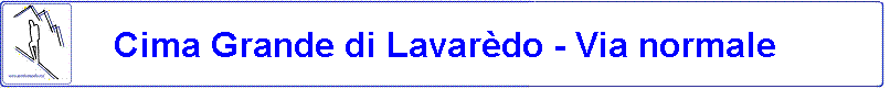 Cima Grande di Lavardo - Via normale