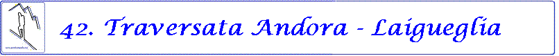 42. Traversata Andora - Laigueglia