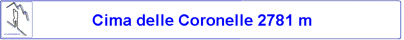 Cima delle Coronelle 2781 m