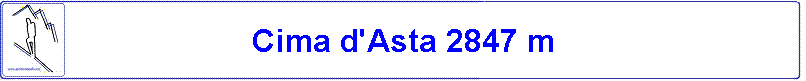 Cima d'Asta 2847 m - Via normale