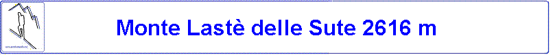 Monte Last delle Sute 2616 m